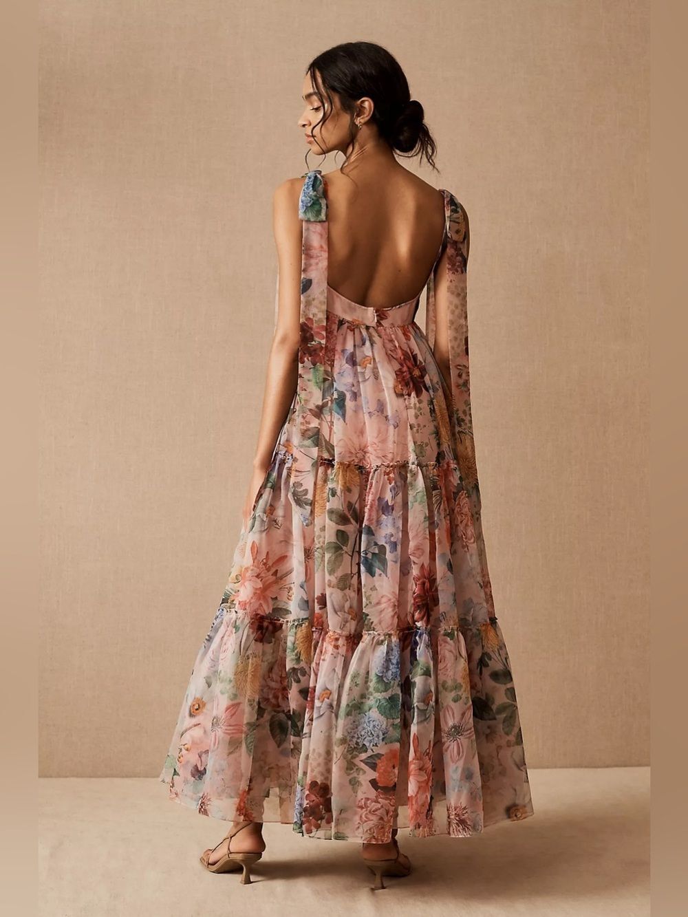 New Anthropologie x BHLDN Marcella Flower Dress Size 4 - Picture 3 of 11